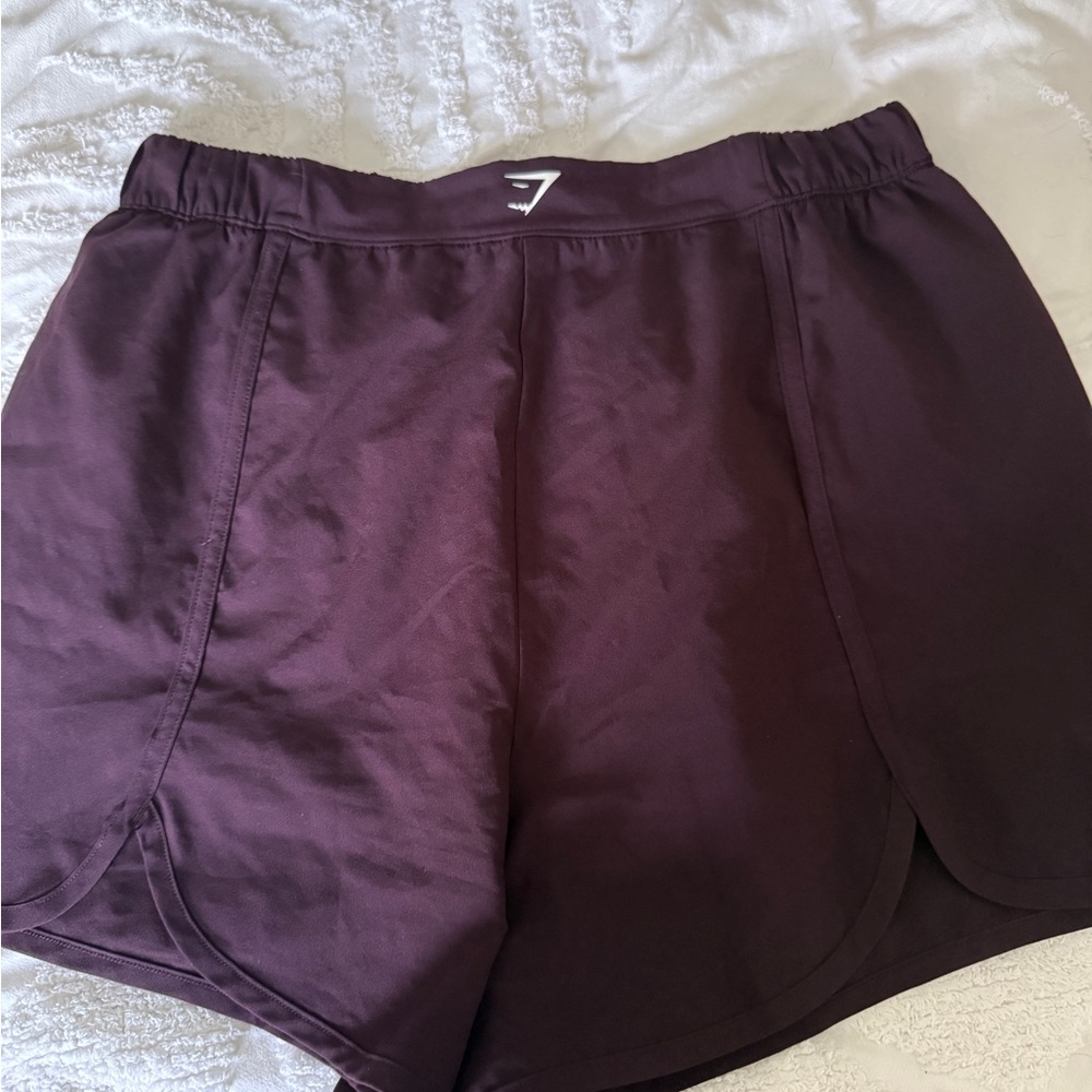 Gymshark Women's Athletic Shorts in Deep Plum